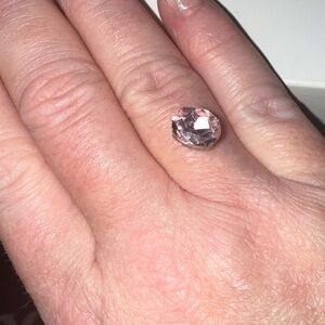 6 LOOSE FACETED AUSTRALIAN CRYSTALS BEZEL SET PINK OVAL